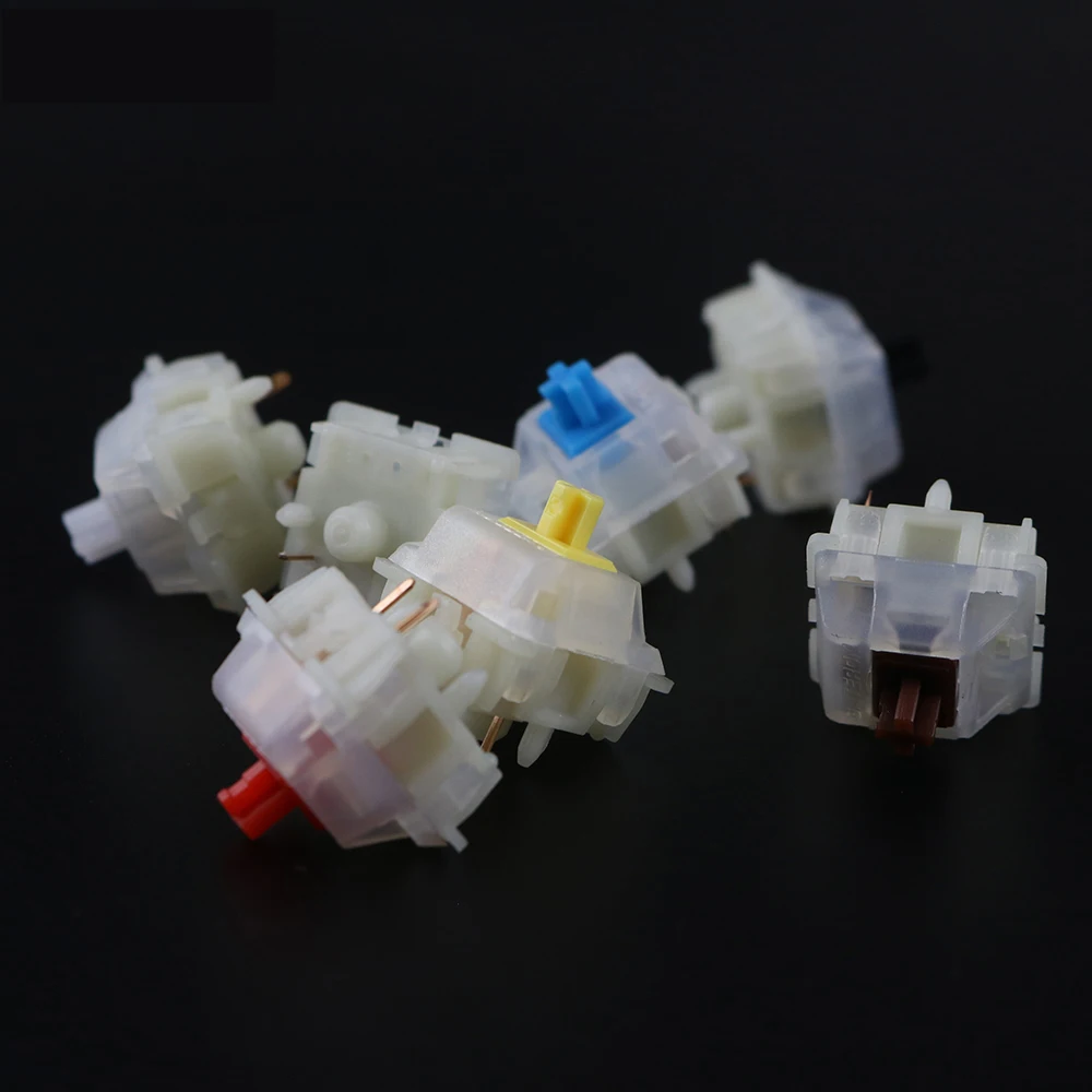Gateron молочно переключатели 5 контактный Клавишные для Механическая клавиатура