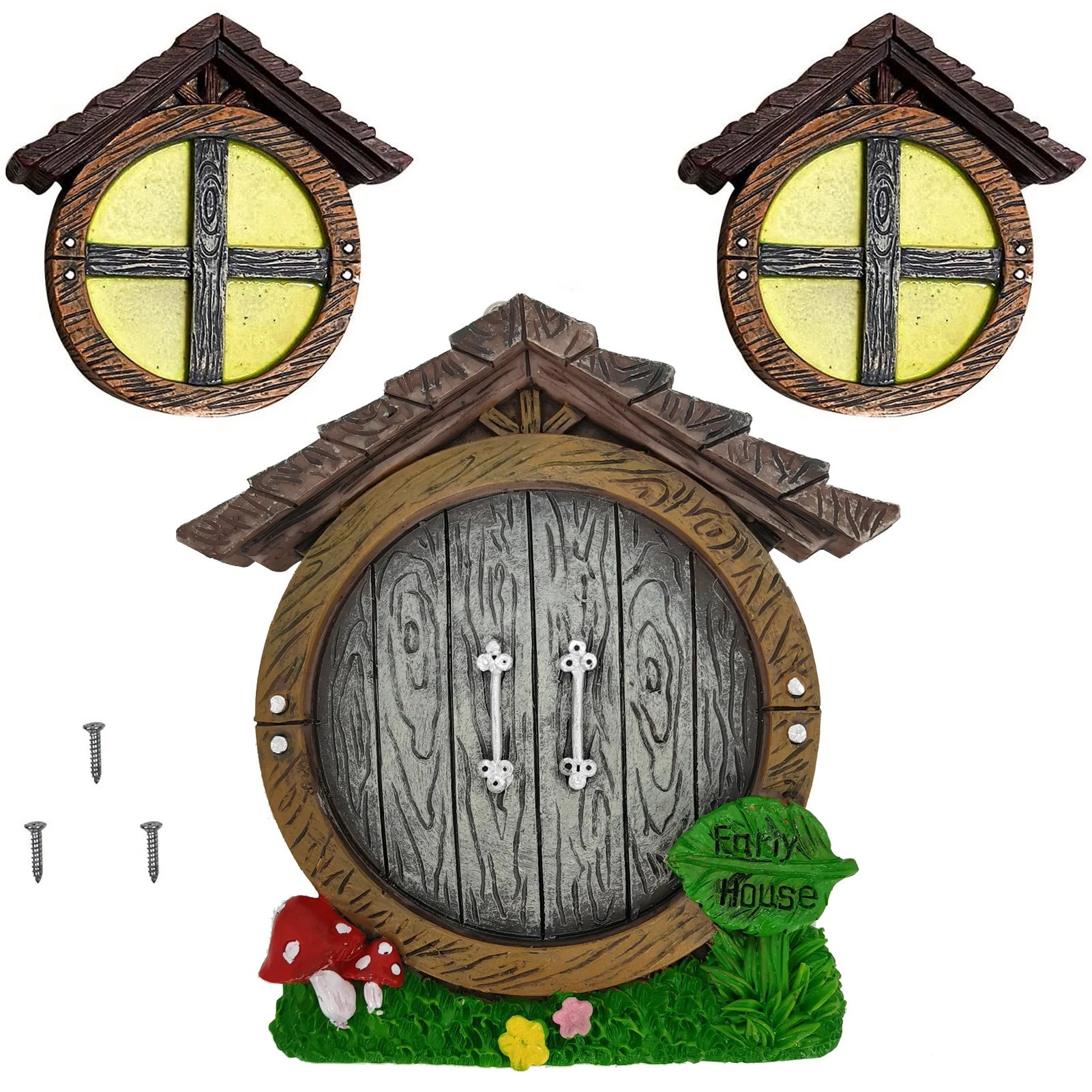 Cute Kids Room Sculpture For Trees Miniature Fairy Window Door Gnome House Yard Art Glow In The Dark Resin Outdoor Garden Decor
Cute Kids Room Sculpture For Trees Miniature Fairy Window Door Gnome House Yard Art Glow In The Dark Resin Outdoor Garden Decor