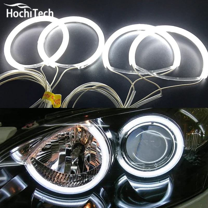 HochiTech ccfl комплект ангельских глаз белый 6000k гало кольца фары для Mazda 3 mazda3 2002 2003 2004