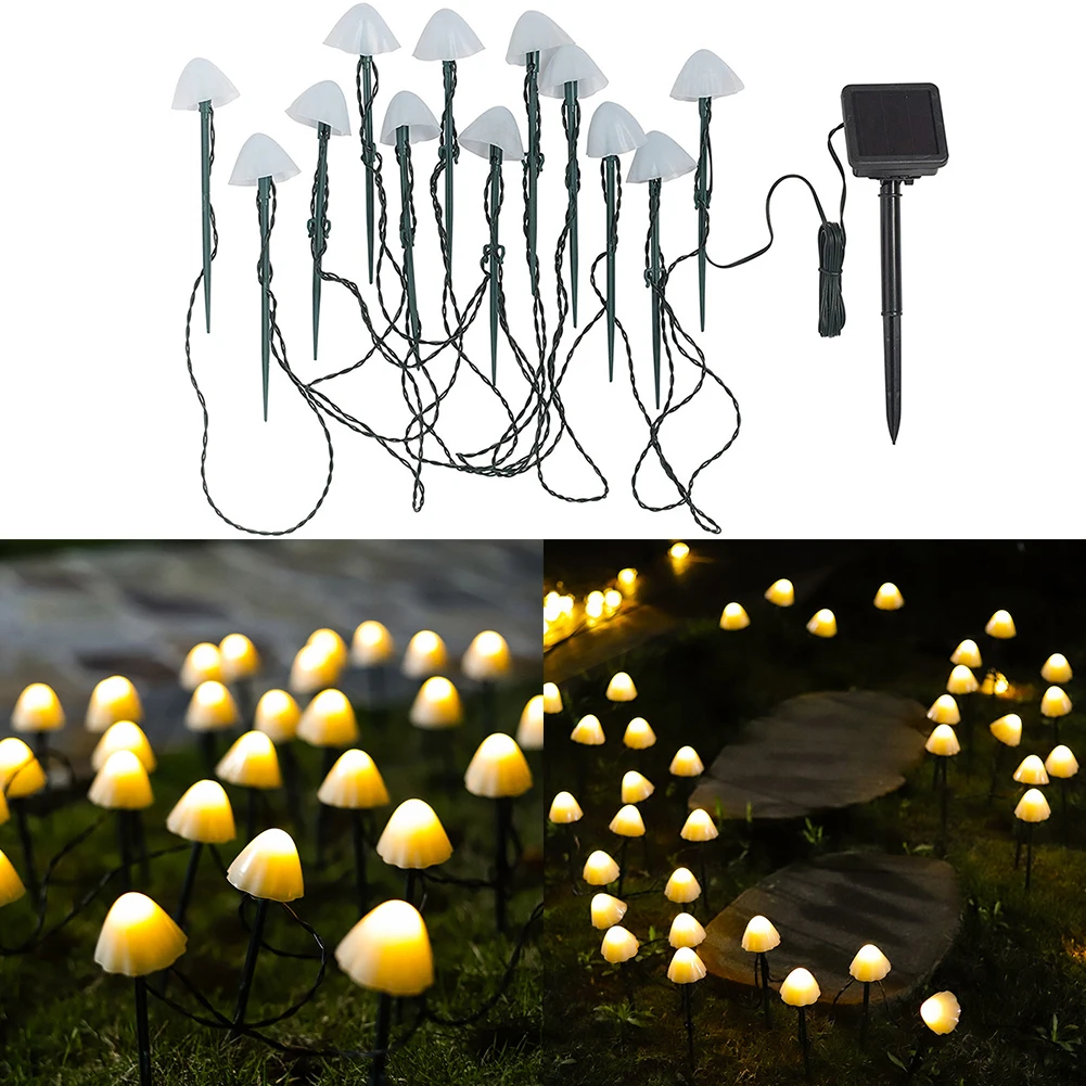 LED Solar Light Mushroom String Light Waterproof Outdoor Garden Lawn Stakes Lamps Yard Art for Home Courtyard Decoration
LED Solar Light Mushroom String Light Waterproof Outdoor Garden Lawn Stakes Lamps Yard Art for Home Courtyard Decoration
