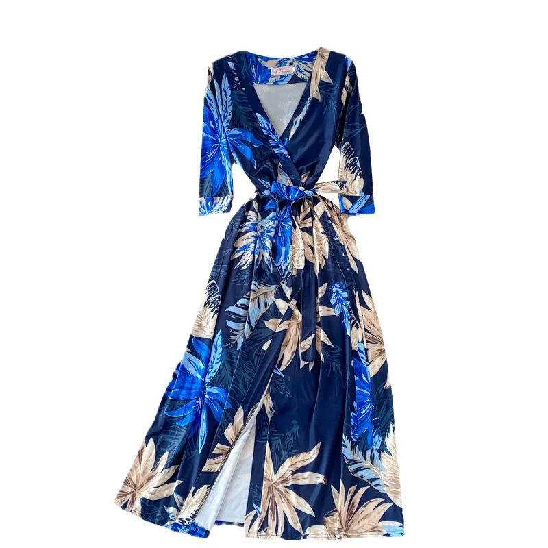 2021 Autumn New Vintage Party Dress Women Slim Celebrity Thin Split One-piece Wrap Dress Ladies V-neck Printed Dress
2021 Autumn New Vintage Party Dress Women Slim Celebrity Thin Split One-piece Wrap Dress Ladies V-neck Printed Dress