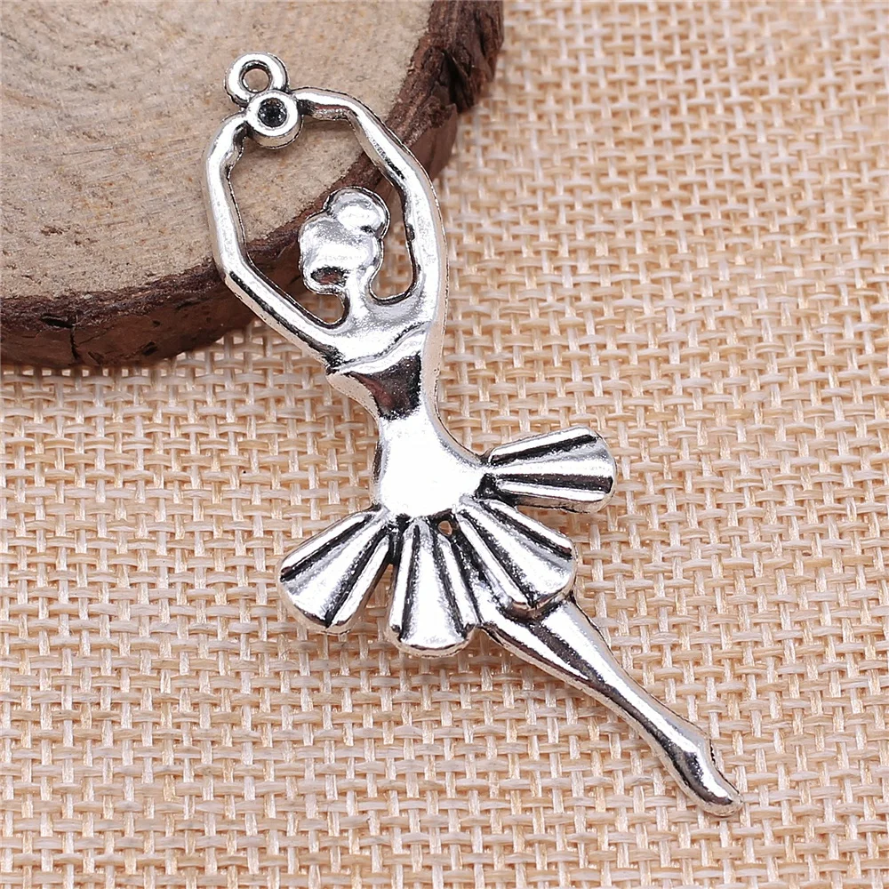 6pcs Charms Ballet Dancer Ballerina 61x24mm Antique Making Pendant Tibetan Silver Color DIY Handmade Jewelry
6pcs Charms Ballet Dancer Ballerina 61x24mm Antique Making Pendant Tibetan Silver Color DIY Handmade Jewelry