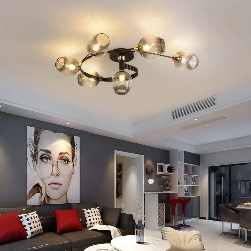 Living Room Modern Led Chandelier Nordic LOFT Metal Interior Decoration Glass Ball Bedroom Lighting Restaurant Bar Chandelier
Living Room Modern Led Chandelier Nordic LOFT Metal Interior Decoration Glass Ball Bedroom Lighting Restaurant Bar Chandelier