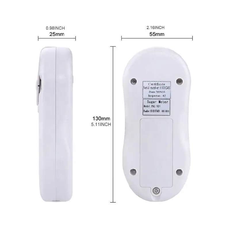 Digital Brix Refractometer Sugar Testing Meter 0-53% Temperature Compensation Sugar Juice Brix Concentration Detector
Digital Brix Refractometer Sugar Testing Meter 0-53% Temperature Compensation Sugar Juice Brix Concentration Detector