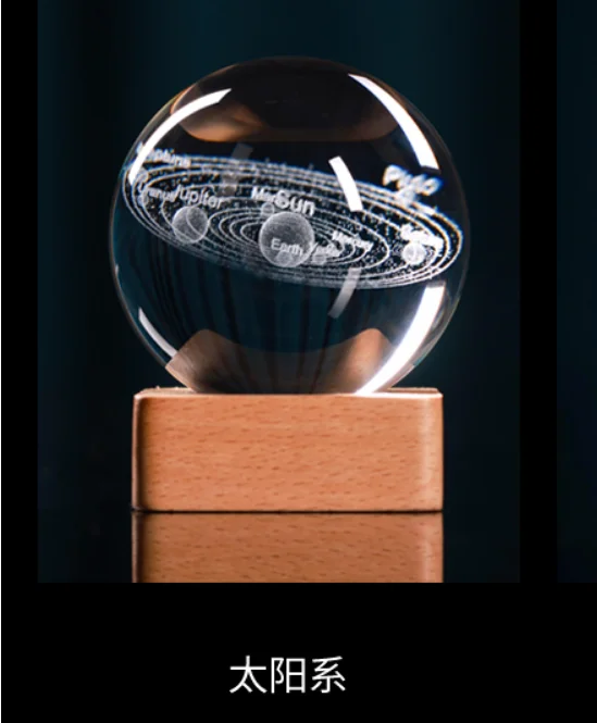 3D Solar System Miniatures Figurines Planets Model Sphere Feng Shui Crystal Ball Desk Decoration Home Decor Gift for Holiday
3D Solar System Miniatures Figurines Planets Model Sphere Feng Shui Crystal Ball Desk Decoration Home Decor Gift for Holiday