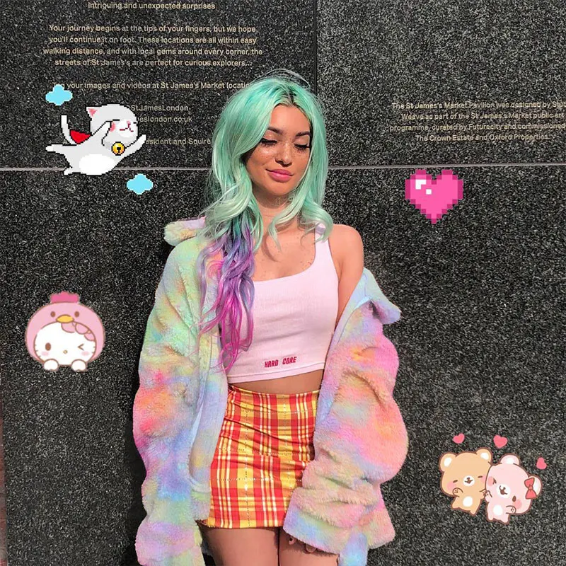 Y2K Hoodies Gradient Tie Dye Print E Girl Long Faux Fur Coat Warm Winter Coat Womens Plus Size Fashions Rabbit Fur Coats Pink
Y2K Hoodies Gradient Tie Dye Print E Girl Long Faux Fur Coat Warm Winter Coat Womens Plus Size Fashions Rabbit Fur Coats Pink