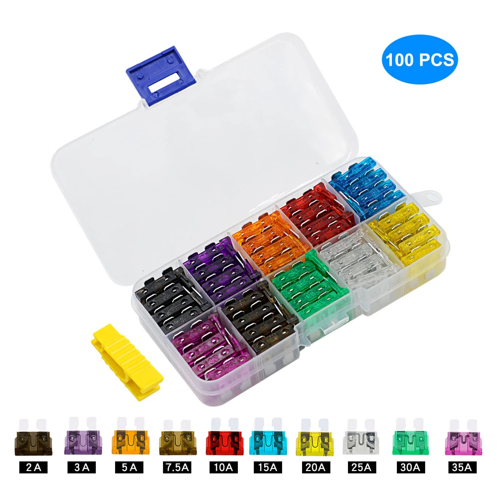 On salling! 100 Pieces 2-35A Car Truck Standard Blade Fuse Set Car Standard Blade Fuse Set Wholesale Quick delivery Dropshipping
On salling! 100 Pieces 2-35A Car Truck Standard Blade Fuse Set Car Standard Blade Fuse Set Wholesale Quick delivery Dropshipping