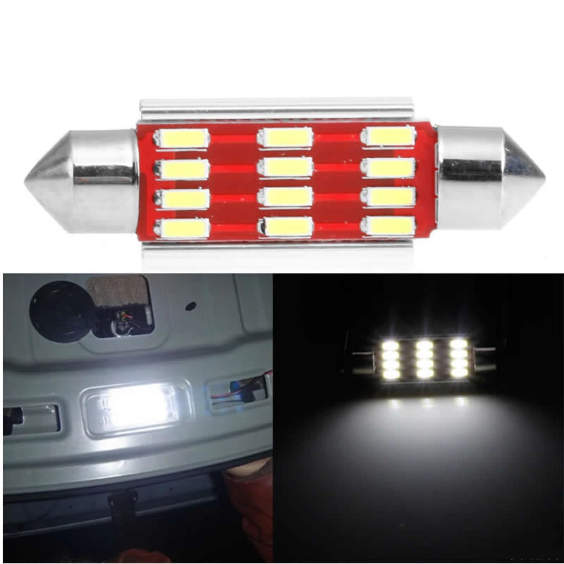 5PCS C5W LED Festoon Dome Lamp 31/36/39/42mm 4014 12SMD Car License Plate Light Auto Bulbs Car Ligths Reading Bulb
5PCS C5W LED Festoon Dome Lamp 31/36/39/42mm 4014 12SMD Car License Plate Light Auto Bulbs Car Ligths Reading Bulb