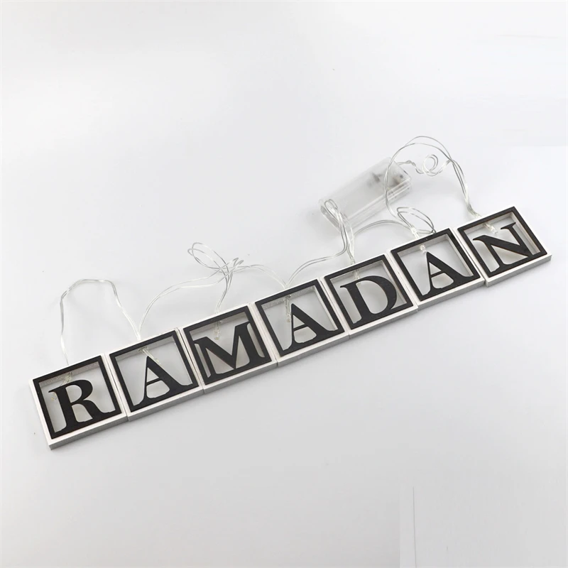 Eid Mubarak Ramadan Decoration for Home Table Wooden LED String Light Night Lamp Hanging Ramadan Islamic Party Supplies Favors
Eid Mubarak Ramadan Decoration for Home Table Wooden LED String Light Night Lamp Hanging Ramadan Islamic Party Supplies Favors