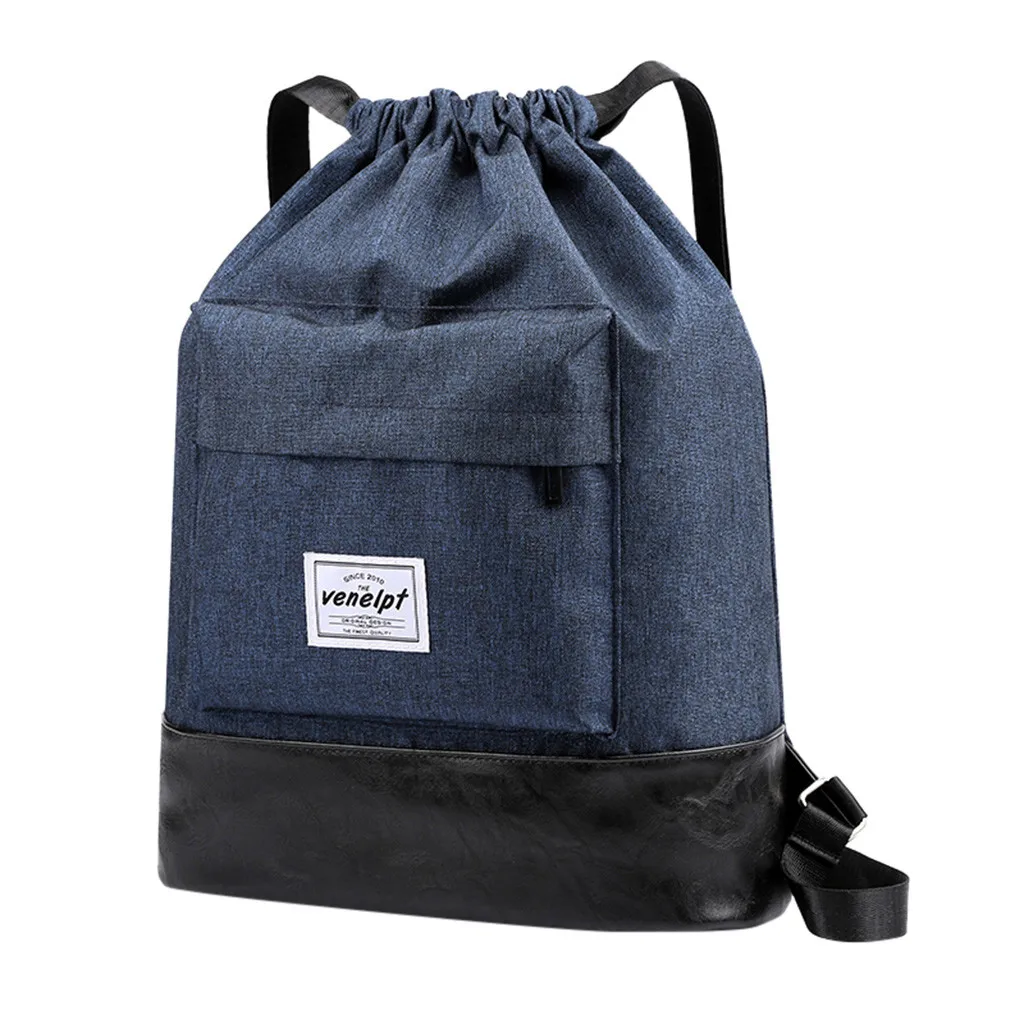 Women Backpack New Female Casual Unisex Bundle Rope Sport School Bag Travel Shoulder Bags Plecak For Teenage Girls 2020 | Багаж и сумки