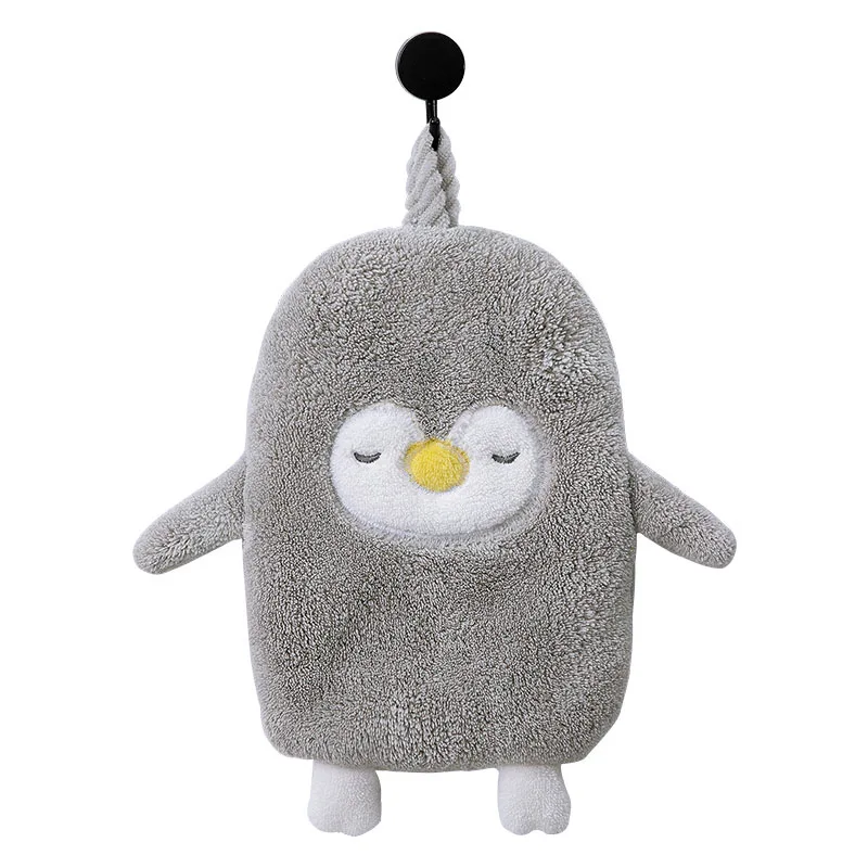 28*35cm Microfiber Soft Hand Towel Coral Velvet Absorbent Hanging Cloth Cute Penguin Hand Towel Bathroom Supplies Accessories
28*35cm Microfiber Soft Hand Towel Coral Velvet Absorbent Hanging Cloth Cute Penguin Hand Towel Bathroom Supplies Accessories