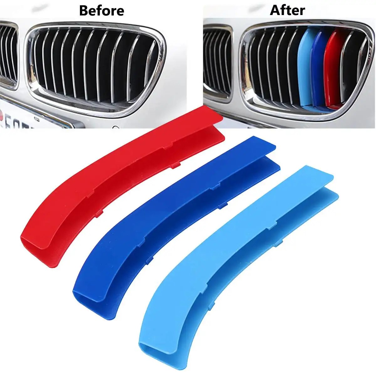 3pcs Car Grille Sticker Strip Cover Trim For BMW 1 3 5 Series F30 F31 X5 X6 E90 E91 F10 F11 F18 E60 E61 E70 E84 F48 F20 F21
3pcs Car Grille Sticker Strip Cover Trim For BMW 1 3 5 Series F30 F31 X5 X6 E90 E91 F10 F11 F18 E60 E61 E70 E84 F48 F20 F21