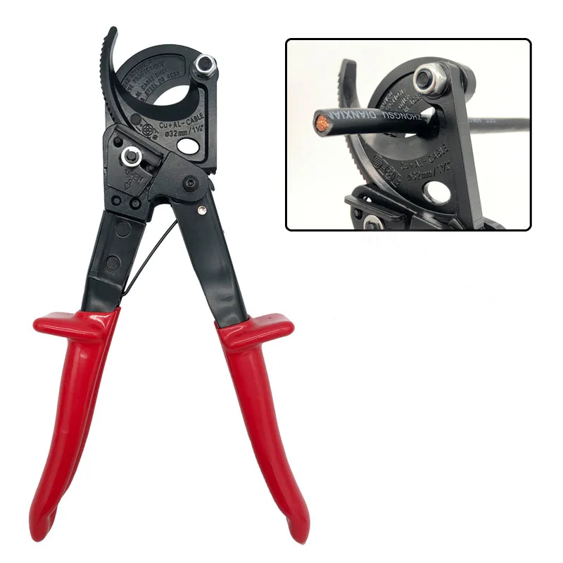 

HS-520A 400mm2 RATCHET CABLE CUTTER TOOLS Max Ratcheting ratchet cable cutter Germany design Wire Cutter Plier