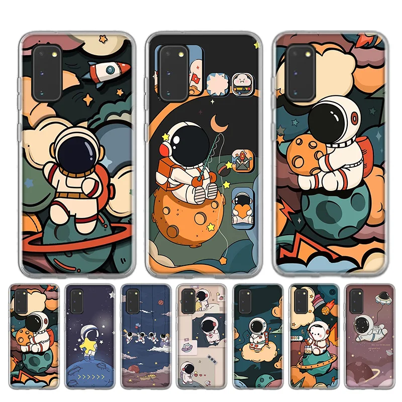 Astronaut Cartoon Cute Silicone Case For Samsung Galaxy A51 A71 A50 A70 A20 A30 A40 A10 A20E J4 J6 A6 A8 A7 A9 2018 Cover
Astronaut Cartoon Cute Silicone Case For Samsung Galaxy A51 A71 A50 A70 A20 A30 A40 A10 A20E J4 J6 A6 A8 A7 A9 2018 Cover
