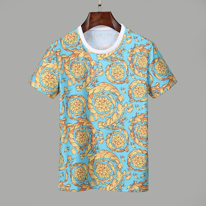 2021 New Summer Short-Sleeved Men's High-End GoldFfloral O-Neck T-Shirt Classic Fashion Clothing Hip-Hop Breathable
2021 New Summer Short-Sleeved Men's High-End GoldFfloral O-Neck T-Shirt Classic Fashion Clothing Hip-Hop Breathable