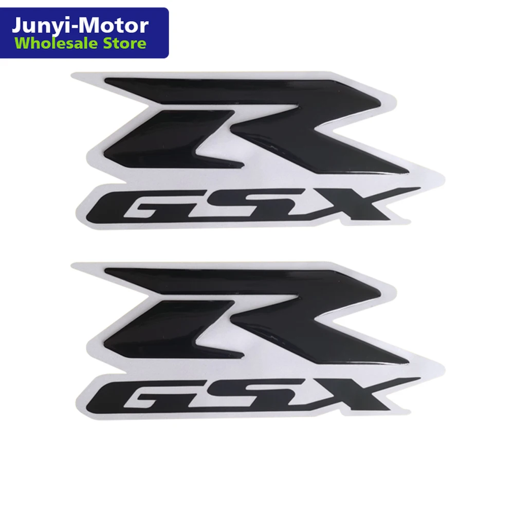 

2 шт. черная эмблема 3D обтекатель Танк логотип наклейка стикер для Suzuki GSX-R GSXR 600 750 1000 1100 Мотоцикл/крейсеров/Чоппер гонки