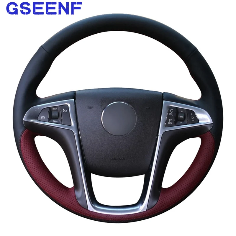Car Steering Wheel Cover Hand-stitched Black Wine Red Leather Anti-slip For Buick Lacrosse 2010-2013 Regal 2011-2013 Chevrolet
Car Steering Wheel Cover Hand-stitched Black Wine Red Leather Anti-slip For Buick Lacrosse 2010-2013 Regal 2011-2013 Chevrolet