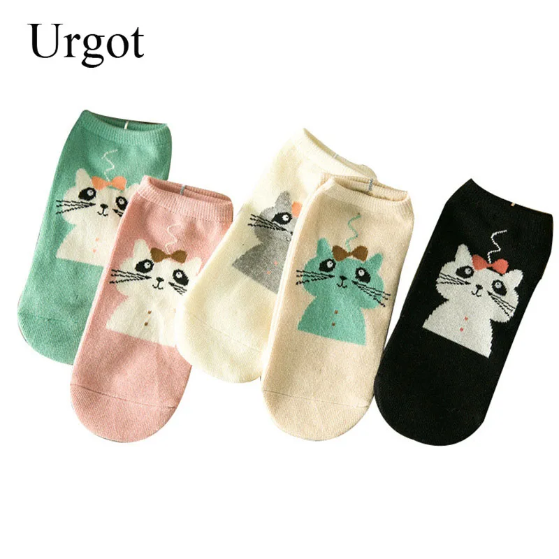 Urgot 5 Pairs Ankle Socks Womens Cute Cartoon Animals High Quality Combed Cotton Socks Summer Breathable Soft Sock Calcetines
Urgot 5 Pairs Ankle Socks Womens Cute Cartoon Animals High Quality Combed Cotton Socks Summer Breathable Soft Sock Calcetines