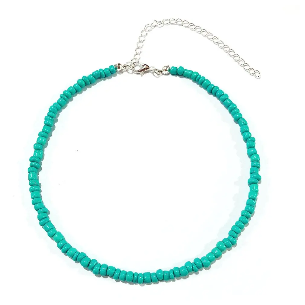 Handmade Fashion All-match Color Rice Bead Necklace Fashionable And Easy To Match Durable Material Necklace
Handmade Fashion All-match Color Rice Bead Necklace Fashionable And Easy To Match Durable Material Necklace
