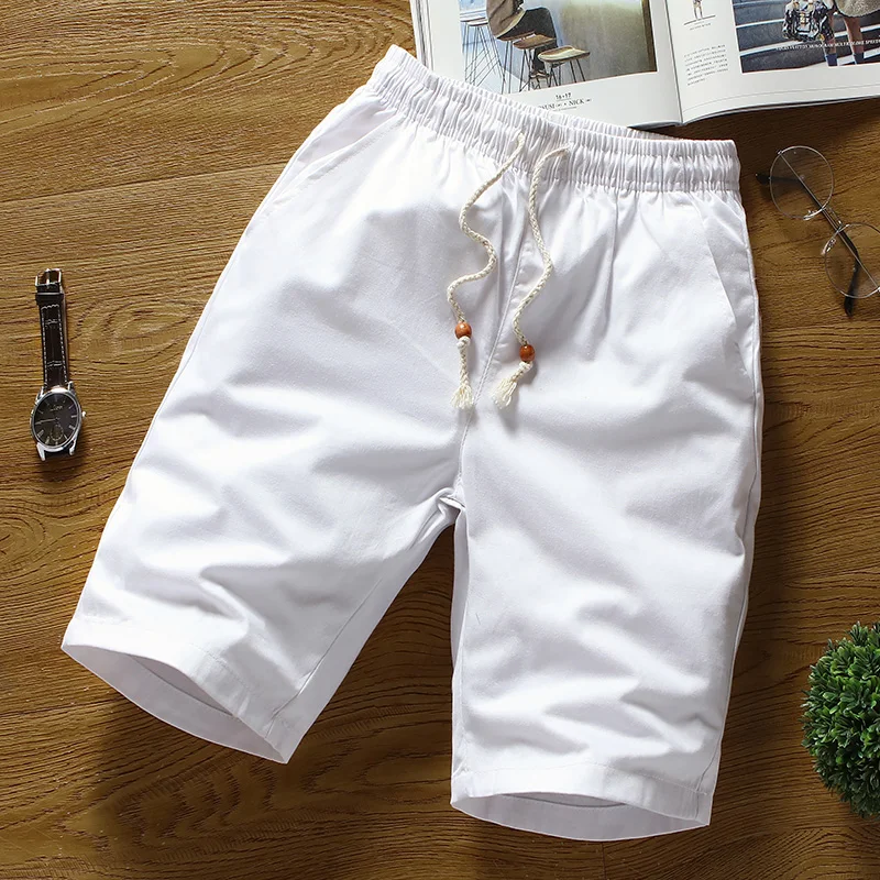 Summer cotton shorts for men large size , Solid color shorts male / White Straight loose men's breathable elastic waist shorts
Summer cotton shorts for men large size , Solid color shorts male / White Straight loose men's breathable elastic waist shorts