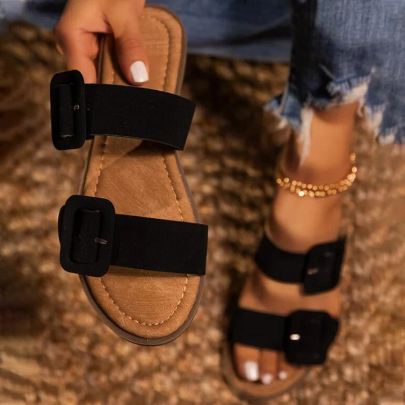 Fashion Flat Heel Open Toe Fashion Beach Outdoor Slides Women's Flip Flops Summer New Women Slippers
Fashion Flat Heel Open Toe Fashion Beach Outdoor Slides Women's Flip Flops Summer New Women Slippers