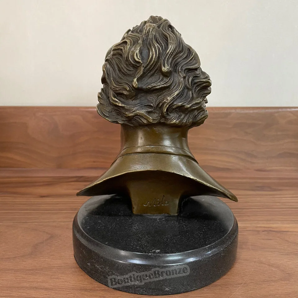 Beethoven Bust Bronze Statue Famous Man Musician Sculpture Collectible Figurine Art Home Ornament 
Beethoven Bust Bronze Statue Famous Man Musician Sculpture Collectible Figurine Art Home Ornament