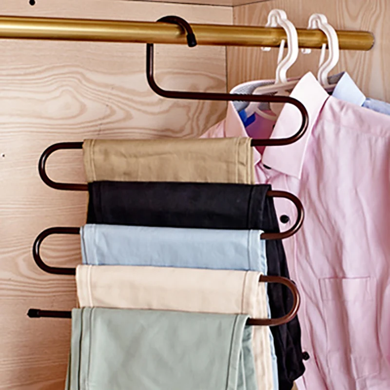 5 Layers MultiFunctional Clothes Hangers Pant Storage Cloth Rack Trousers Hanging Shelf Non-slip Clothing Organizer Storage Rack
5 Layers MultiFunctional Clothes Hangers Pant Storage Cloth Rack Trousers Hanging Shelf Non-slip Clothing Organizer Storage Rack