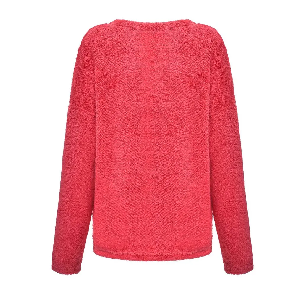 Pure Color Womens Knitted Pullover V Neck Long Sleeve Casual Baggy Jumper Sweater Tops Femme Spring Autumn Oversized Tunic
Pure Color Womens Knitted Pullover V Neck Long Sleeve Casual Baggy Jumper Sweater Tops Femme Spring Autumn Oversized Tunic