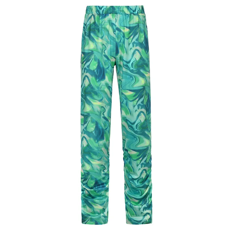 Printed straight leg pants women 2021 new women's pants Fashion abstract printed pleated pile pants women's trousers
Printed straight leg pants women 2021 new women's pants Fashion abstract printed pleated pile pants women's trousers