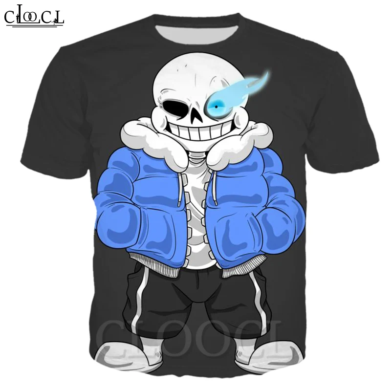 Новинка модная повседневная футболка CLOOCL с 3D принтом игры Undertale женская и мужская