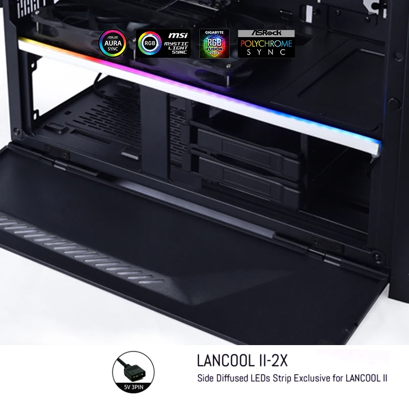 LIAN LI PC Case Side Diffused RGB LEDs Light Strip Bar For LANCOOL II Panel PC Decoration, 5V ARGB M/B SYNC,395MM 37 Leds
LIAN LI PC Case Side Diffused RGB LEDs Light Strip Bar For LANCOOL II Panel PC Decoration, 5V ARGB M/B SYNC,395MM 37 Leds
