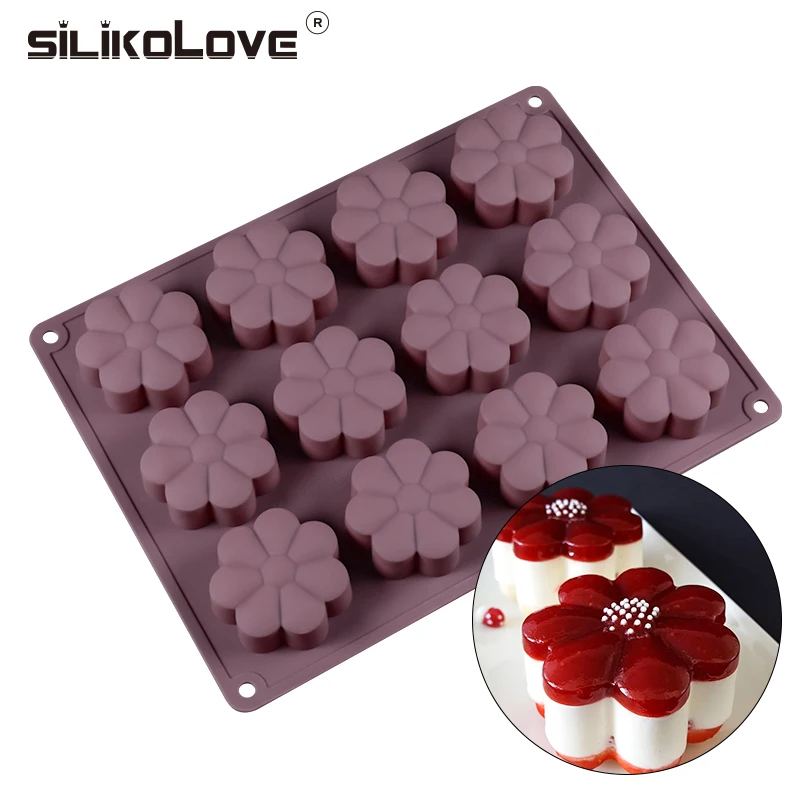 SILIKOLOVE 12Cavity Silicone Mold Flower Shape Cake Baking Cookie Mold Oven Safe Kitchen For Bake Decoration Making Cake Molds
SILIKOLOVE 12Cavity Silicone Mold Flower Shape Cake Baking Cookie Mold Oven Safe Kitchen For Bake Decoration Making Cake Molds