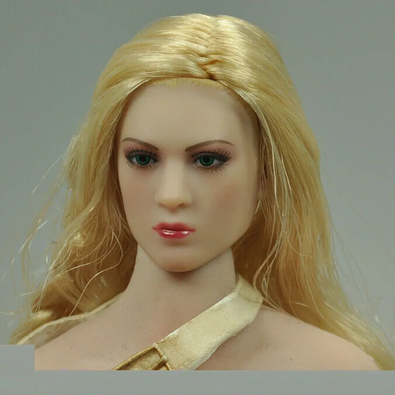 1/12 Shinng Blond Hair Female Head Sculpt Head Carving Fit 6'' Pale Skin Action Figure Body TBLeague Pl2019-156 Skarah the Valky
1/12 Shinng Blond Hair Female Head Sculpt Head Carving Fit 6'' Pale Skin Action Figure Body TBLeague Pl2019-156 Skarah the Valky