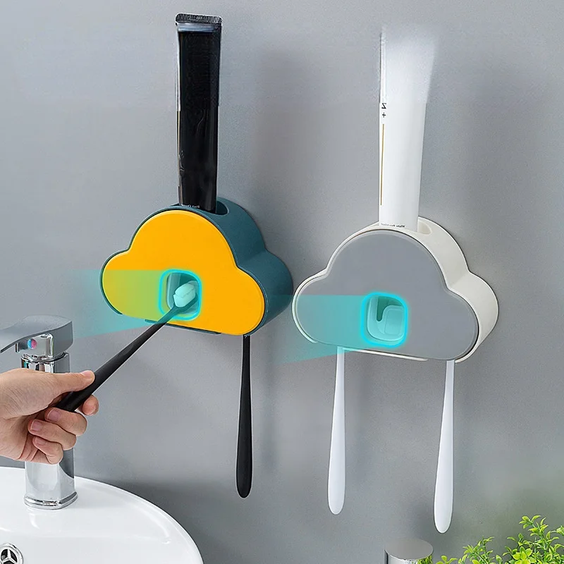Automatic Toothpaste Squeezer Set Wall Mounted Non Perforated Toothpaste Toothbrush Storage Rack Bathroom Storage Rack Home Tool
Automatic Toothpaste Squeezer Set Wall Mounted Non Perforated Toothpaste Toothbrush Storage Rack Bathroom Storage Rack Home Tool