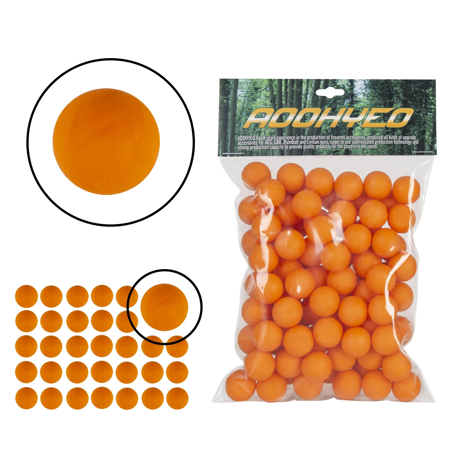 Rubber Paintball 0.43 Caliber Reusable Explosion-Proof .43cal Training Paint Ball Can Be Recycled Thousands Of Times 100/250/500 
Rubber Paintball 0.43 Caliber Reusable Explosion-Proof .43cal Training Paint Ball Can Be Recycled Thousands Of Times 100/250/500