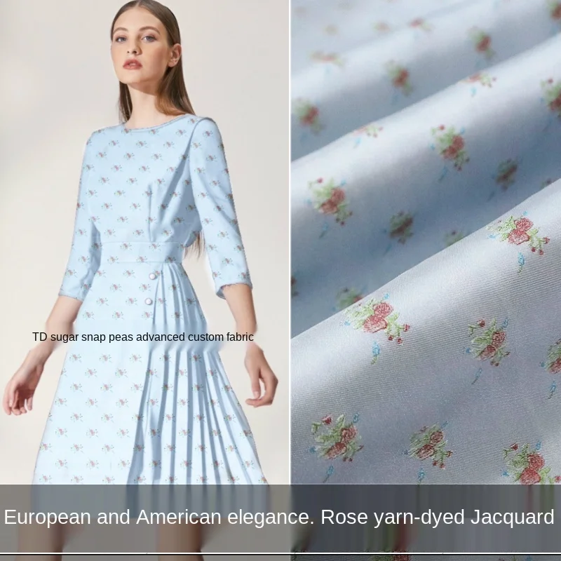 European rose yarn-dyed jacquard fabric dark brocade dress windbreaker jacket apparel fabric
European rose yarn-dyed jacquard fabric dark brocade dress windbreaker jacket apparel fabric