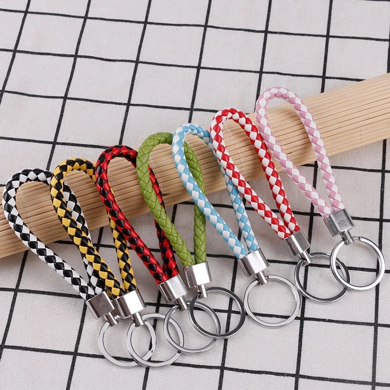 PU Leather Keychain Braided Leather Rope Business Gift Leather Key Chain For Men Women Unisex Car Key Waist Keyrings Colorful
PU Leather Keychain Braided Leather Rope Business Gift Leather Key Chain For Men Women Unisex Car Key Waist Keyrings Colorful