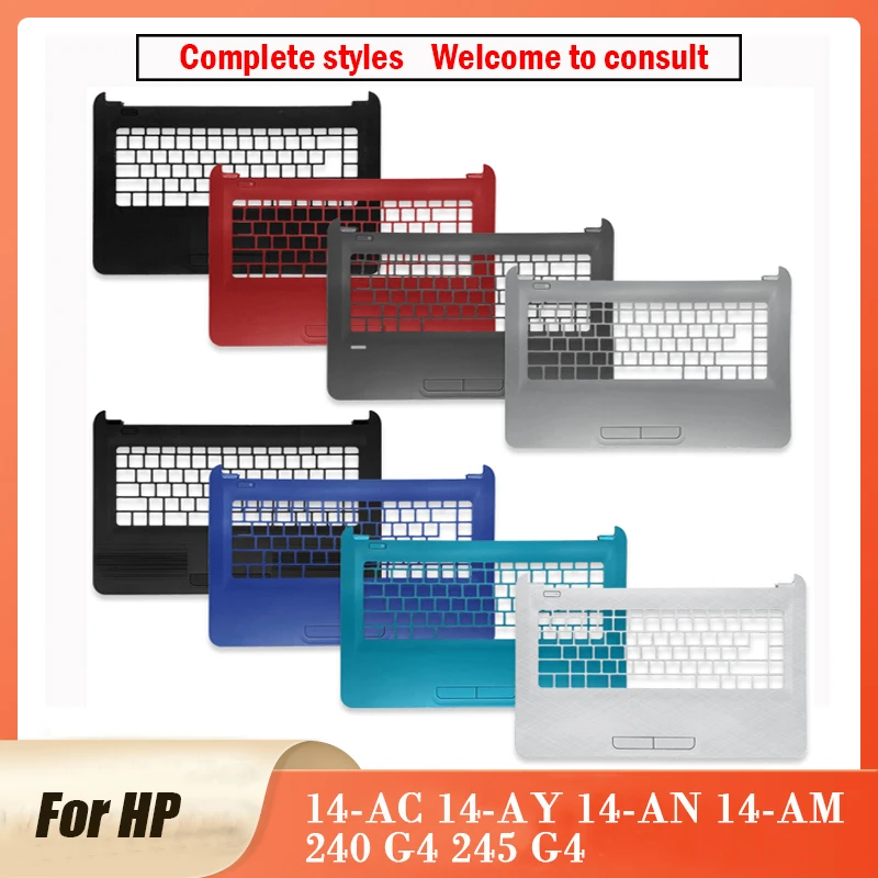 

Новинка для HP 14-AN 14-AM 14-AC 14-AY 240 G4 245 G4 нижний чехол с подставкой верхний чехол с клавиатурой C чехол черный красный белый серебристый синий