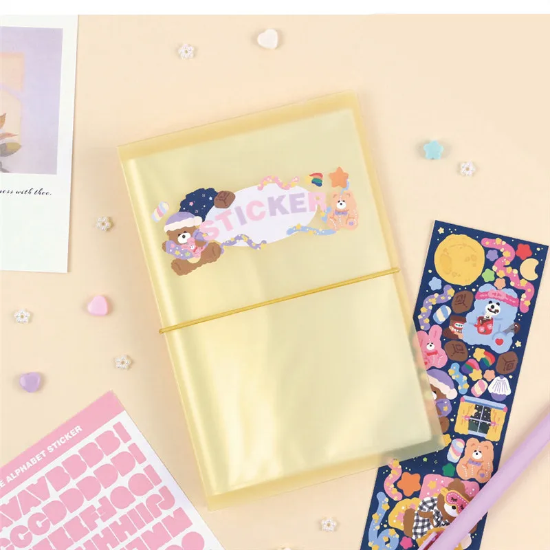 40Slots Double Sided Stickers Bandage Idol Postcards Ticket Sorting Holder Cute Stationery Stickers Storage Book
40Slots Double Sided Stickers Bandage Idol Postcards Ticket Sorting Holder Cute Stationery Stickers Storage Book
