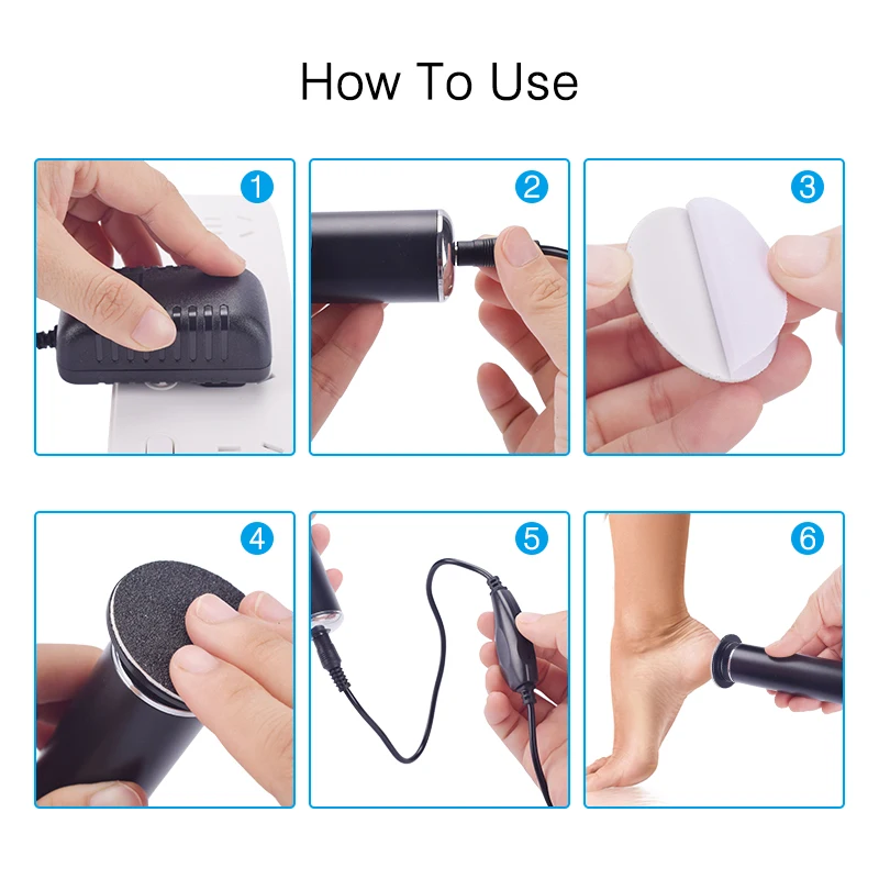 Electric Pedicure Tools Foot Care File Leg Heels Remove Dead Skin Callus Remover Feet Clean Care Machine & Replacement Sandpaper
Electric Pedicure Tools Foot Care File Leg Heels Remove Dead Skin Callus Remover Feet Clean Care Machine & Replacement Sandpaper