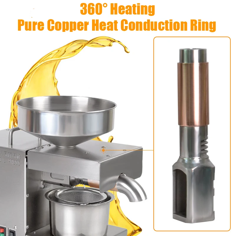 220V Oil Press Machine Small Business Equipment Machine Stainless steel oil pressure Peanutss Sesame Nut Oil extractor EU Plug
220V Oil Press Machine Small Business Equipment Machine Stainless steel oil pressure Peanutss Sesame Nut Oil extractor EU Plug
