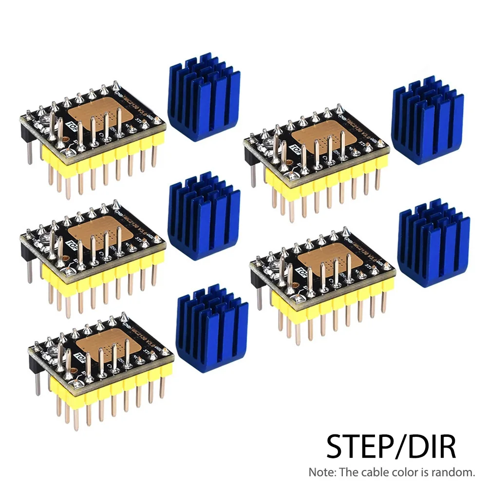 TMC2130 V3.0 Stepper Motor Driver Silent with Heatsink STEP/DIR and SPI Mode 3D Printer Parts for SKR V1.3 MKS GEN L Board
TMC2130 V3.0 Stepper Motor Driver Silent with Heatsink STEP/DIR and SPI Mode 3D Printer Parts for SKR V1.3 MKS GEN L Board