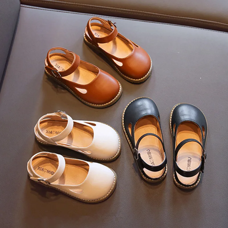 2021 Summer New Girls Pu Leather Flats Shoes Solid Color Children's Hollow Slingbacks Sandals Girls Princess Children's Shoes
2021 Summer New Girls Pu Leather Flats Shoes Solid Color Children's Hollow Slingbacks Sandals Girls Princess Children's Shoes