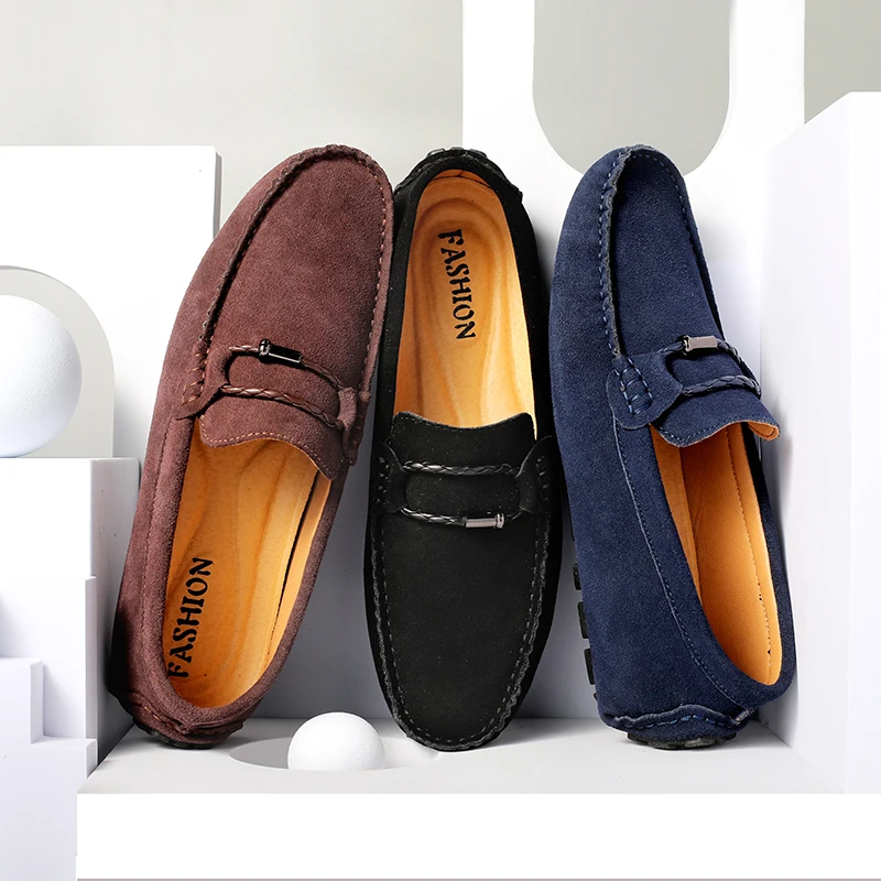 Upscale Soft Men Shoes Moccasins Spring Summer Genuine Leather Suede Boat Shoes Light Loafers Slip-on Drive Flats Big Size 38-49
Upscale Soft Men Shoes Moccasins Spring Summer Genuine Leather Suede Boat Shoes Light Loafers Slip-on Drive Flats Big Size 38-49