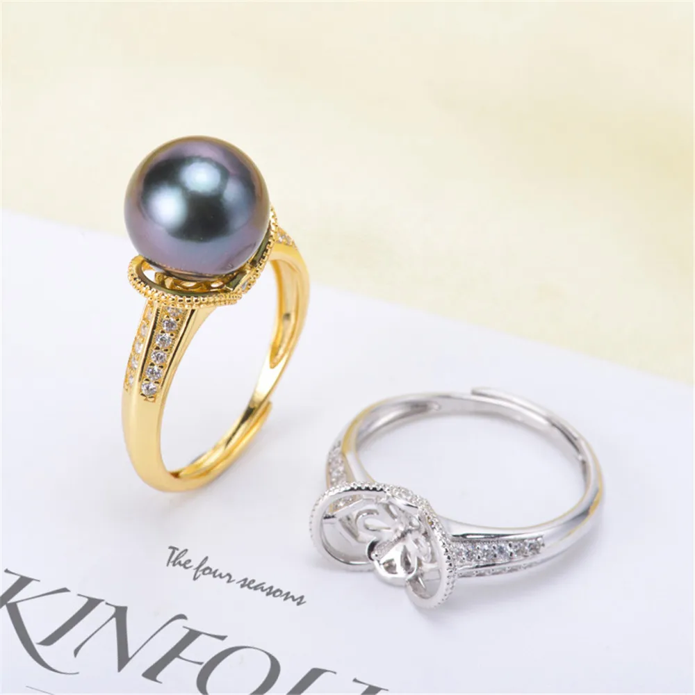 Real Silver S925 Plated Ring Empty Care DIY Accessories Pearl Ring Adjustable Set Semi-finished Products Woman Ring Wholesale
Real Silver S925 Plated Ring Empty Care DIY Accessories Pearl Ring Adjustable Set Semi-finished Products Woman Ring Wholesale