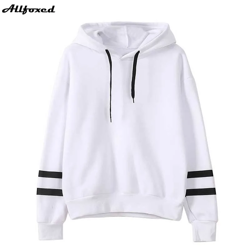Allfoxed Casual Stripe Hoodies For Women Long Sleeve Hooded Sweatshirt Female Tops Casual Fashion Pullover Short Loose Moletom
Allfoxed Casual Stripe Hoodies For Women Long Sleeve Hooded Sweatshirt Female Tops Casual Fashion Pullover Short Loose Moletom