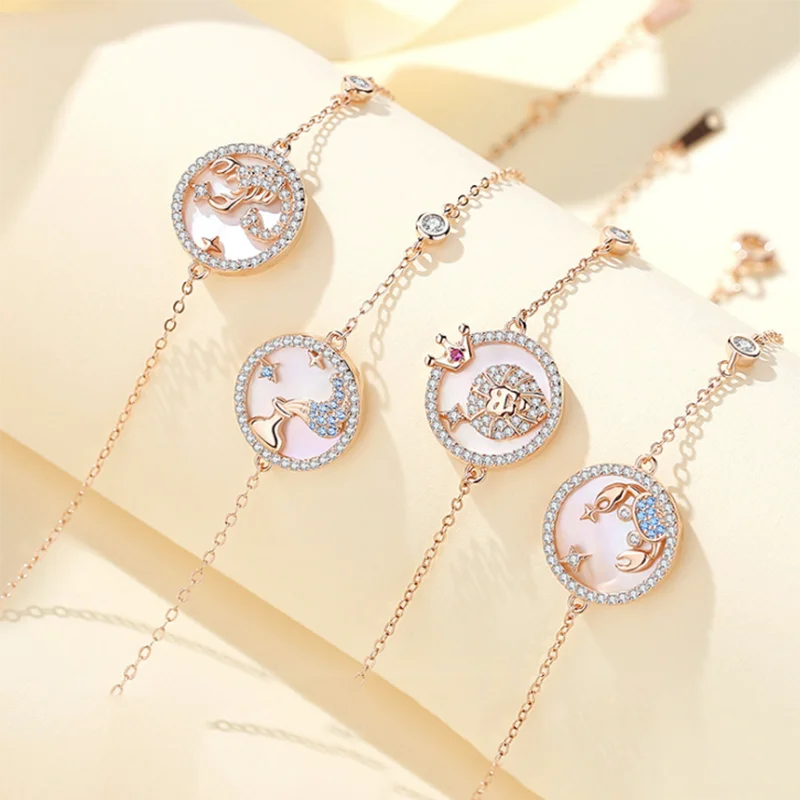 Aquarius Capricornus Alloy Bracelets Bangles Rose Golden 12 Constellation Personalized Chain Bracelets For Women Fashion Jewelry
Aquarius Capricornus Alloy Bracelets Bangles Rose Golden 12 Constellation Personalized Chain Bracelets For Women Fashion Jewelry