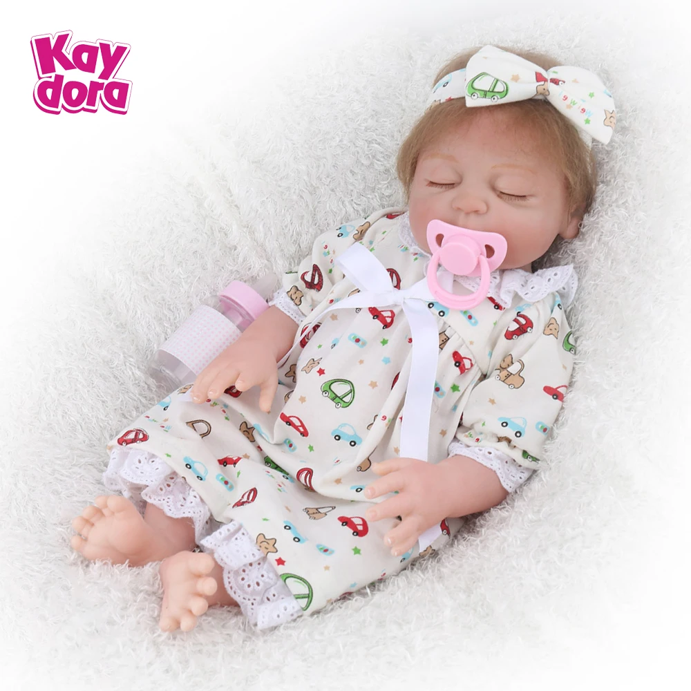 KAYDORA 48 см полностью силиконовые куклы для новорожденных живые Bebe Menins