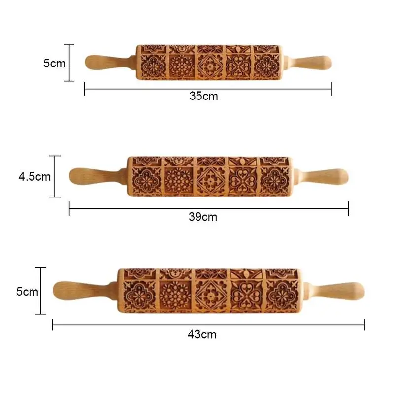 Holiday Elk Printing Rolling Pin Wooden Engraving Embossing Rolling Dough Stick Pin Cookie R9V9
Holiday Elk Printing Rolling Pin Wooden Engraving Embossing Rolling Dough Stick Pin Cookie R9V9
