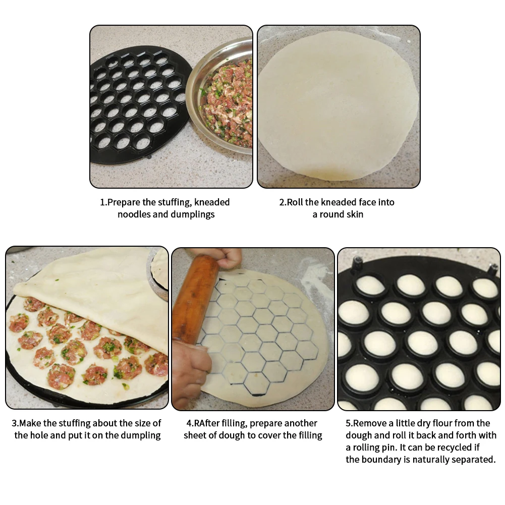 DIY Cooking Pastry Dumpling Maker Mold Kitchen Utensil Dough Press Restaurant Easy Operate Aluminum Alloy Accessories Ravioli
DIY Cooking Pastry Dumpling Maker Mold Kitchen Utensil Dough Press Restaurant Easy Operate Aluminum Alloy Accessories Ravioli